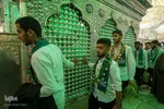 استقبال از حافظان قرآن و ادای احترام به شهدای حرم شاهچراغ(ع)‎‎