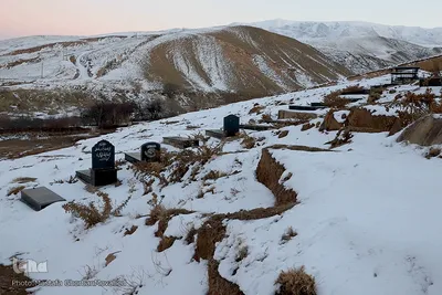 برف و یخبندان روستای «کردلر» در اهر