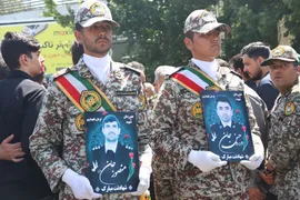 ملایر میزبان پیکر پاک دو شهید مدافع آسمان ایران‎