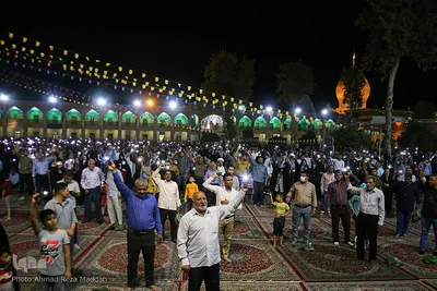 نورافشانی آستان مقدس حضرت احمدی و محمدی(ع) در شیراز‎‎