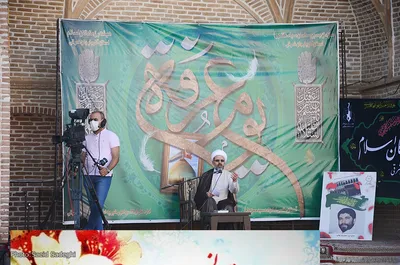مراسم دعای عرفه در آستان مقدس حضرت سید حمزه(ع) تبریز