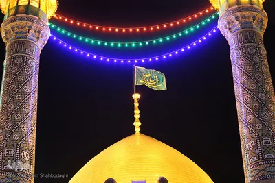حرم کریمه اهل بیت(ع) در شب عید غدیر