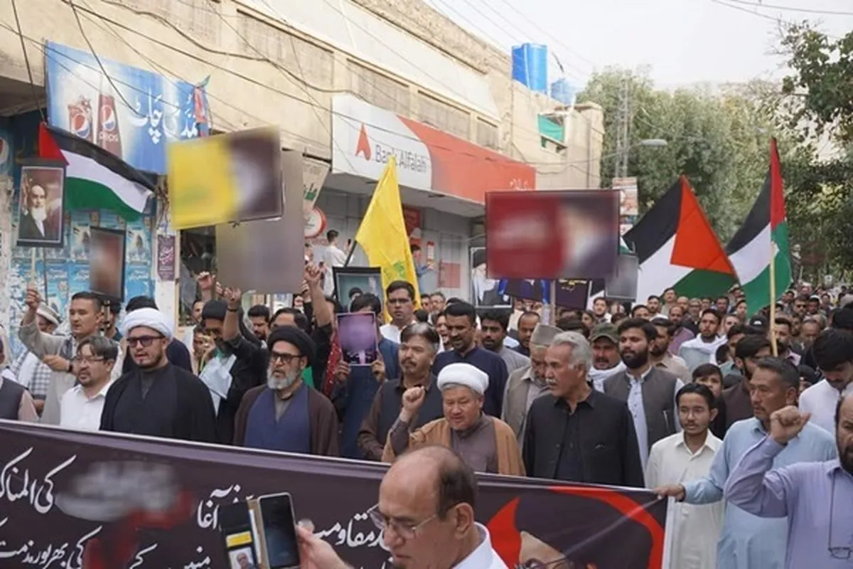 حزب اللہ رہنما کی شہادت پر ملک کے مختلف شہروں میں مظاہرے