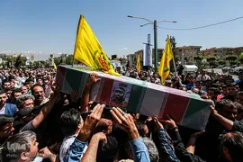 تشییع پیکر شهید مدافع حرم محمد جنتی