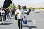 مراسم پیاده‌روی جاماندگان اربعین در شهر یولاگلدی آذربایجان غربی‎