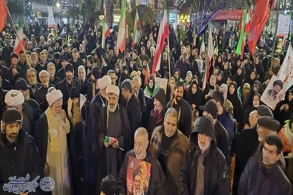 بیست و نهمین شب اجتماع مردمی قیام و بیعت در شهرستان بابلسر