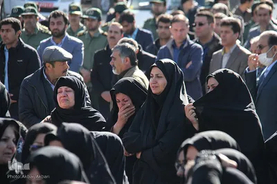تشییع پیکر شهدای حادثه سقوط اورژانس هوایی در چهارمحال و بختیاری