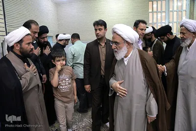 مراسم ترحیم شهید حجت الاسلام تقوی در قم