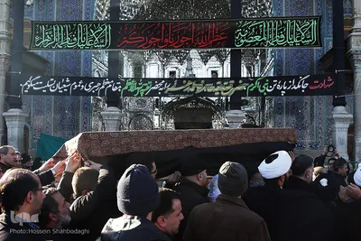 مراسم تشییع پیکر مرحوم آیت الله رسولی محلاتی در شهر مقدس قم