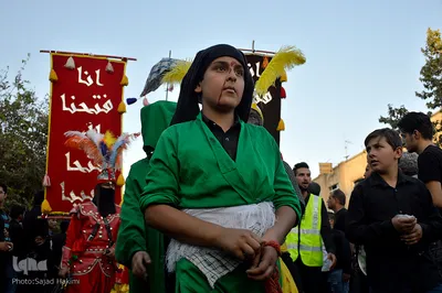 حرکت نمادین کاروان اسرای کربلا تا شام در قم