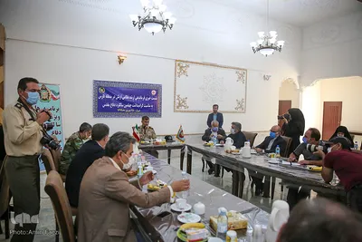 نشست خبری امیر سرتیپ دوم ابوالقاسم رضایی فرماندهی ارشد نظامی ارتش در منطقه فارس