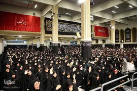مراسم عزاداری دانشجویان به‌مناسبت اربعین حسینی(ع) در محضر رهبر انقلاب اسلامی