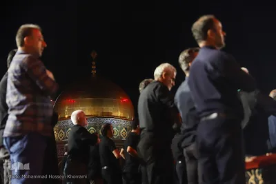 مراسم عزاداری شب شهادت امام رضا(ع) در حرم مطهر رضوی