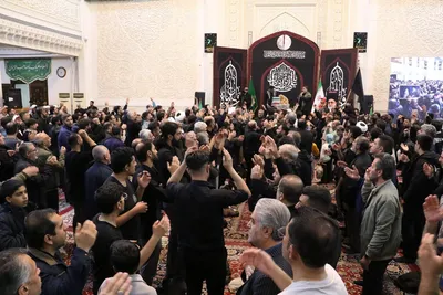 مراسم سوگواری شب شهادت رهبر معظم انقلاب در حرم شاهچراغ(ع)
