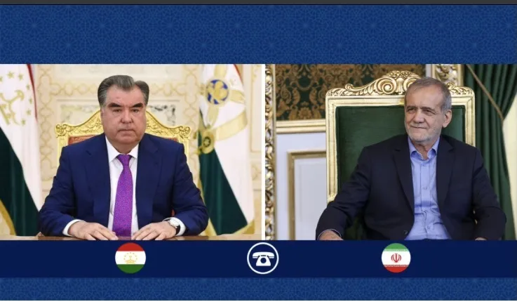 گفت‌وگوی تلفنی رؤسای جمهور ایران و تاجیکستان
