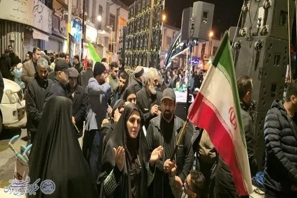بیست و پنجمین شب تجمع مردم ولایتمدار و انقلابی شهرستان بابلسر‌