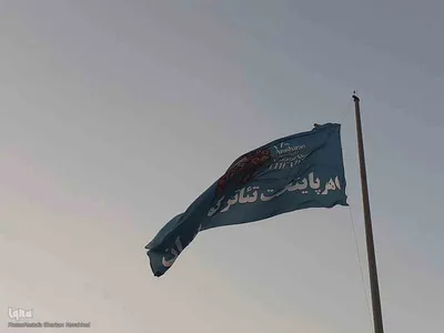 آیین اهتزاز پرچم جشنواره ملی تئاتر کوتاه ارسباران در اهر