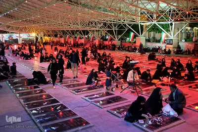 مراسم پرفیض شب قدر در گلزار شهدای وادی رحمت تبریز