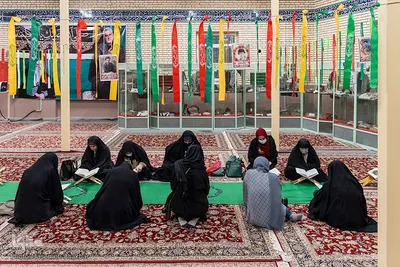 آیین جزء خوانی در آستان امامزاده محمد (ع) کرج