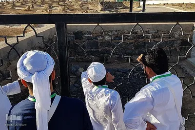 مزار امام جعفر صادق(ع) در قبرستان بقیع مدینه