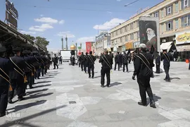 عزاداری خادمان حضرت معصومه در روز شهادت امام جواد(ع)