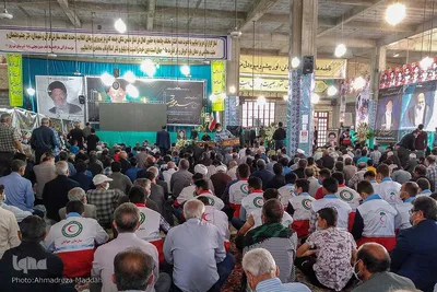 چهلمین روز درگذشت آیت‌الله فقیه در نی ریز فارس‎‎