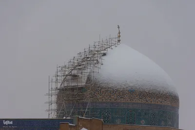 اصفهان در آغوش برف