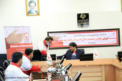 نشست شورای معاونان جمعیت هلال احمر استان با استاندار یزد