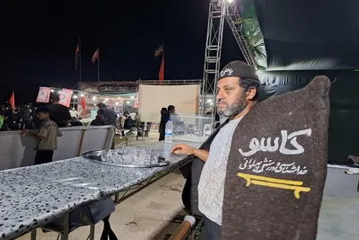 استقرار موکب‌های «اتحاد» و «امام حسن مجتبی(ع)» شهرستان بابلسر در شهر مرزی سرپل ذهاب 