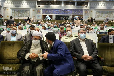 آیین تجلیل از جانبازان شیمیایی در حرم رضوی

