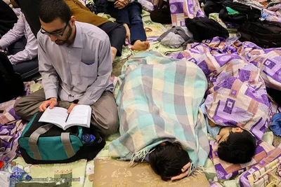مراسم اعتکاف دانشجویی در دانشگاه تهران