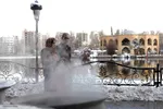 بارش اولین برف پاییزی در تبریز‎