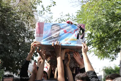 تشییع پیکر شهید مدافع حرم «محمد اینانلو» _ کرج