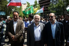 تجمع دانشگاهیان دانشگاه تهران در حمایت از خیزش دانشجویان دانشگاه‌های آمریکا