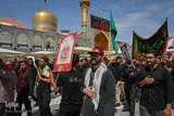 حرم مطهر رضوی در سوگ علمدار کربلا