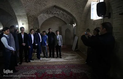 بازدید شرکت کنندگان سومین مراسم ملی بزرگداشت مجاهدان در غربت از آثار تاریخی دامغان