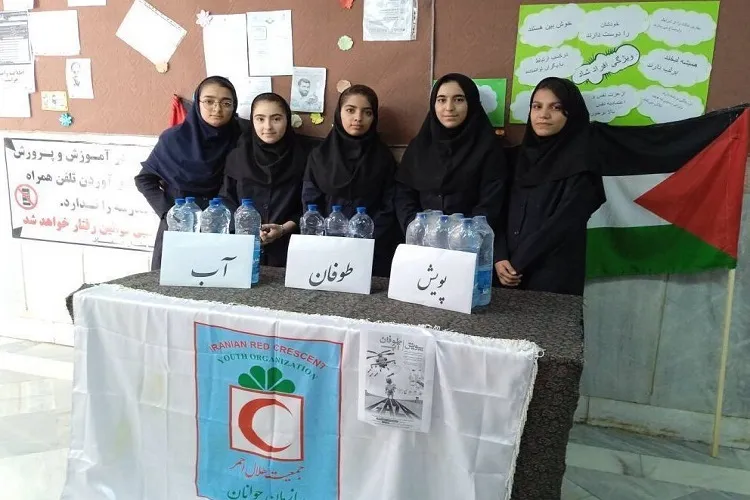 استقبال دانش‌آموزان البرزی از پویش «طوفان آب»