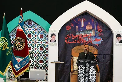سوگواری نیروهای مسلح فارس در رثای شهدای حرم مطهر شاهچراغ