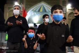 مراسم عزاداری شب سوم محرم در مسجد جامع زنجان