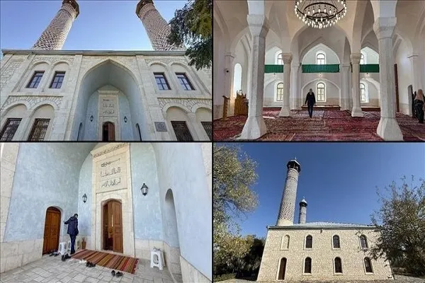 بازسازی مسجد تاریخی «جمعه» در منطقه قره‌باغ