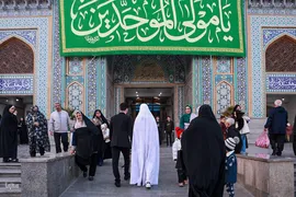 حال و هوای حرم حضرت عبدالعظیم حسنی در روز ولادت امام علی(ع)