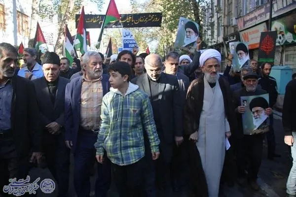 راهپیمایی ضد صهیونیستی نماز گزران ساروی با عنوان «جمعه‌های خشم» در ساری