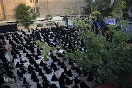 مراسم عزاداری شب هفتم محرم در هیئت بیت الحسین(ع)