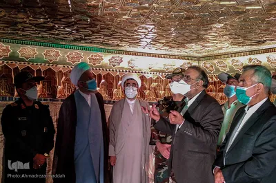رونمایی از کتیبه سقف قبور مطهر شهدای ۷۲ تن حرم مطهر امام حسین (ع)
