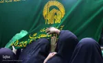 تعويض پرچم گنبد امامزاده علي بن جعفر(ع)