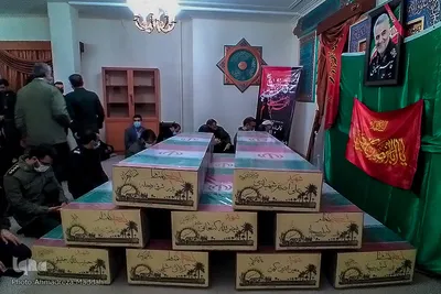 ورود پیکرهای مطهر ۹ تن از شهدای دوران دفاع مقدس به شیراز‎‎