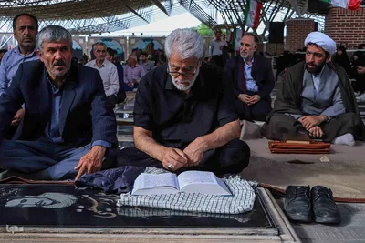 مراسم دعای عرفه در گلزارشهدای وادی رحمت تبریز‎