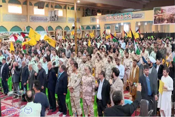 آیین یادبود شهدای غزه و حماسه مقاومت در بابلسر