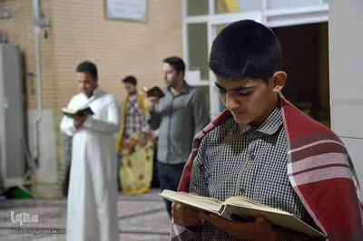مراسم اعتکاف در مسجد جامع قم