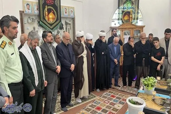 عزاداری مردم بابلسر در سالروز شهادت امام حسن عسکری(ع) و گل افشانی مزار سه شهید گمنام علقمه